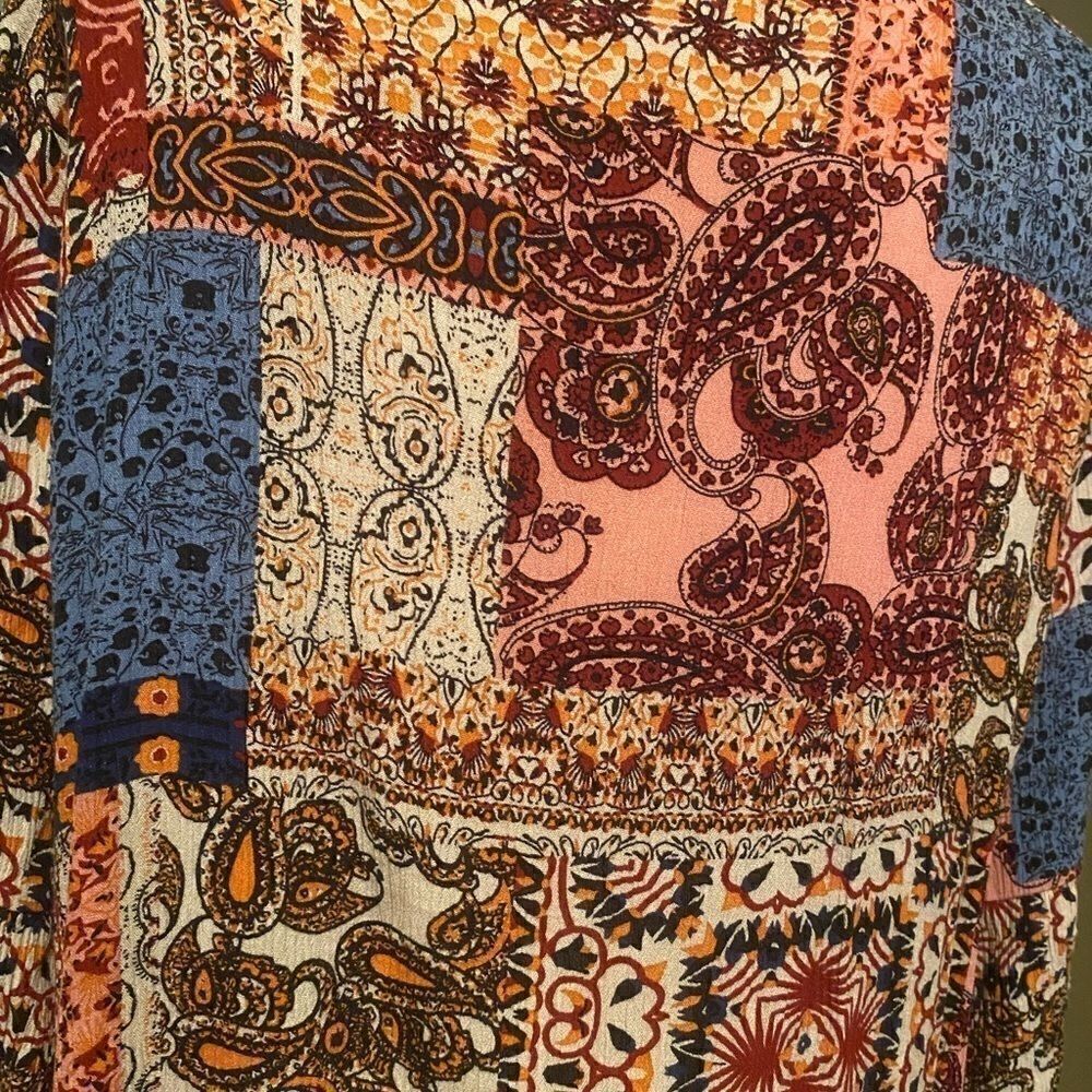 L Love Multi Pattern Cardigan Size Large - Picture 6 of 10